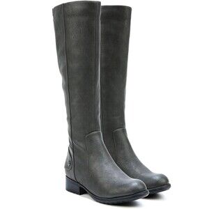 Lifestride Xandy Riding Knee High Boots sz 6 W Dark Grey NWOB